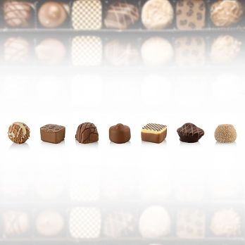 Pralinen - Mischung, alkoholfrei, 7 Sorten, Peters, 1,8 kg, ca.147 St
