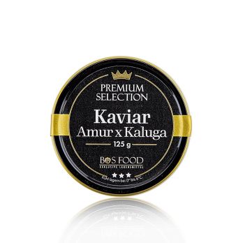 BOS FOOD Premium Selection - Kreuzung Amur x Kaluga Stör (schrenckii x dau), China, 125 g