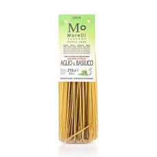 Morelli 1860 Linguine, mit Knoblauch, Basilikum & Weizenkeimen, 250 g