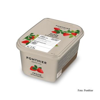 Püree - Erdbeere, 100% Frucht, ungezuckert, TK, 1 kg