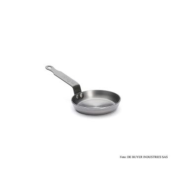 deBUYER Mineral B Element Eisenpfanne für Blinis ø 12cm, 2,5cm hoch, 1 St
