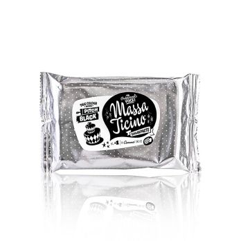 Massa Ticino - Tortengarniermasse, Pitch Black, Vegan, AZO-Frei, 250 g