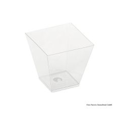 Einweg Naturesse Kova Becher klar, 220ml, 7,2x7,2x7,2cm, PLA, 400 St