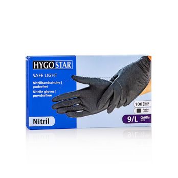 Einweghandschuhe Nitril, Schwarz, L, ungepudert, 100 St