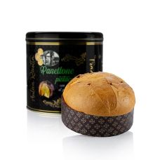 Weihnachtskuchen Panettone - Pistazie, Metalldose Schwarz, Lazzaroni, 750 g