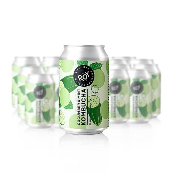 ROY Cucumber & Mint Kombucha Sommer Edition, Berlin, BIO, 7,29 l, 24 x 330ml