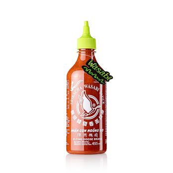 Sriracha Chili-Sauce, mit Wasabi, Flying Goose, 455 ml