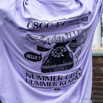 BOS FOOD T-Shirt Hummer, Oversized, Farbe Lilac, Größe 3XL, 1 St