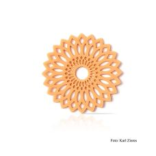 Schokoaufleger Flower Amber(Blume), weiß, Dobla, 294 g, 216 St