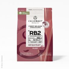 Ruby RB2 - Rosa Schokolade (32,8%), Callets Couverture, Callebaut, 2,5 kg