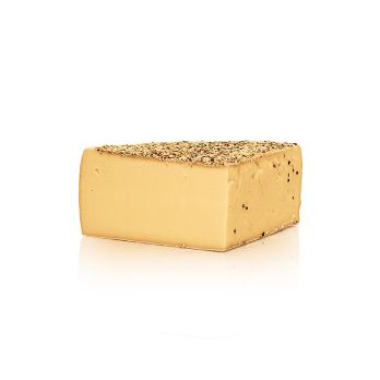 Isnyer Zitronenpfeffer, Schnittkäse mit Pfefferrinde, viertel Laib, BIO , ca.1,5 kg