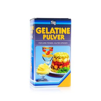 Gelatine Pulver, weiss, 160 Bloom, 1 kg