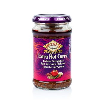 Curry Paste Extra Hot, rot, scharf, Patak´s, 283 g