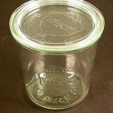 Sturzglas, ø 100mm, 580 ml, rund, mit Deckel, ohne Klammern u. Gummiring, Weck, 1 St