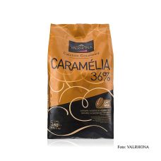 Valrhona Caramelia, Karamel-Vollmilch Couverture, Callets, 36% Kakao, 3 kg