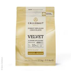 Weiße Schokolade Velvet, Callets, 32% Kakaobutter, 23% Milch, 2,5 kg