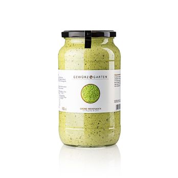 Gewürzgarten Grüne Mojosauce, mit Paprika, Chili und Blattpetersilie, 900 ml
