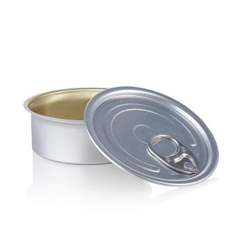 Dose mit Deckel zum Füllen, rund ø 80x35mm, 100ml, Alu, säurebeständig, 1 St