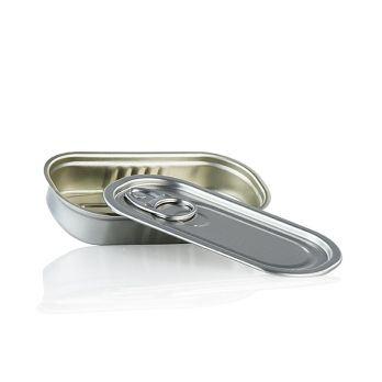 Dose mit Deckel zum Füllen, rechteckig 105x50x20mm, 60ml, Alu, säurebeständig, 1 St