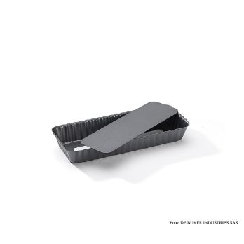 deBUYER Tarteform, rechteckig, 20x8cm, mit abnehmb. Boden, 1 St