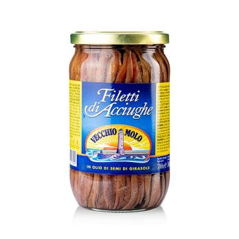 Sardellenfilets Filetti di Alici, in Sonnenblumenöl, 700 g