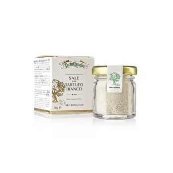 TARTUFLANGHE Französisches Meersalz mit weißem Trüffel (tuber magnatum pico), 30 g