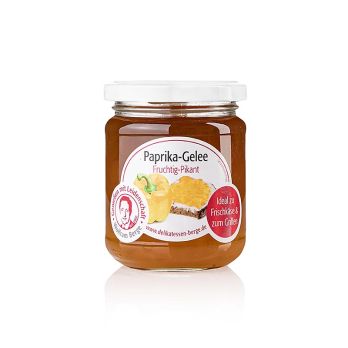 Paprika Gelée, gelb, süß-pikant, Wolfram Berge, 225 g
