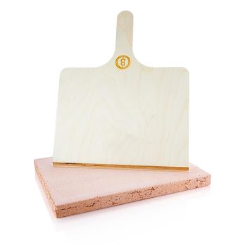 BEEFER Pizzastein mit Holzschieber (für XL / XL CHEF), 1 St