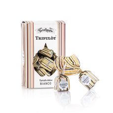 Mini Trüffelpralinen trifulòt, weiße Schokolade, Tartuflanghe, 105 g