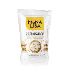 Crispearls™ White, knusprige weiße Schoko Perlen, Mona Lisa Callebaut, 800 g
