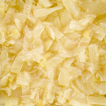 Zwiebel Streifen, gedünstet, Holzmann, 5 kg