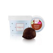 Creme Eis - Schokoladen Sorbet, vegan, im Becher, TK, 3,78 l, 27 x 140ml
