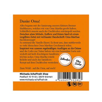 Michaela Schaffrath Sanddorn Eierei Eierlikör, 20 % vol., 500 ml