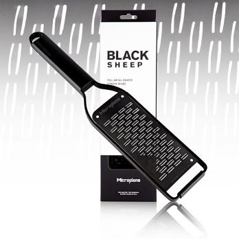 Reibe Microplane Black Sheep, Ribbon Grater, schwarzer Edelstahl (43002), 1 St