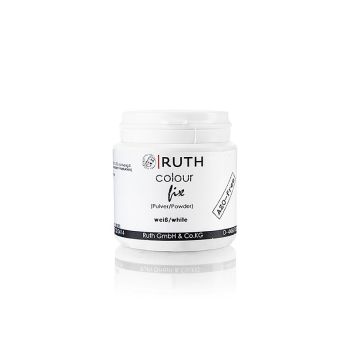 Lebensmittelfarbe Weiß, Pulver, wasserlöslich, AZO-frei, Ruth (E170), 50 g