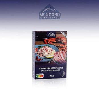 Schneekrabbenfleisch Delikatess Combo ( 30/70 ), gekocht, 68°Noord, TK, 320 g
