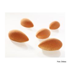 Maxi Quenelle (Nocken) Tanzania Schokolade Mousse, 55x28mm, 30 Stück, Didess, TK, 405 g, 30 x 13,5g