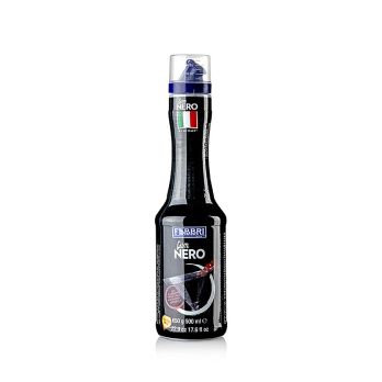 Fabbri Gum Nero - schwarzer Sirup mit Gummi Arabicum zum Färben v. Cocktails, 500 ml