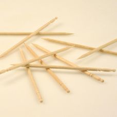Holz-Spieße, Party Picker, mittel, geschnitztes Griffstück, 9,5cm, No.9, 1.000 St