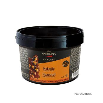 Praliné Masse fein, 60% Haselnuss, intensive Nuss- und kräftige Karamellnoten, 5 kg