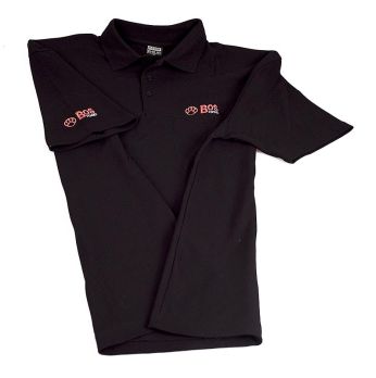 EDITION BOS FOOD Polo-Shirt, Kurzarm, Unisex, schwarz mit Bestickung, Gr. 3XL, 1 St