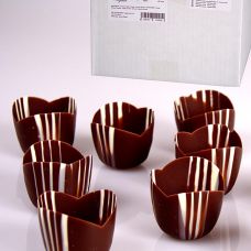 Schokoform - Fleur - Sophie, ø 51mm, 42mm hoch, 970 g, 72 St