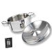 deBUYER Affinity Induktions Bratentopf & Deckel, Edelstahl, ø 20cm, 11cm hoch, 1 St