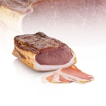VULCANO Karree vom Schwein, mit Schwarte, 3,5 Monate gereift, aus der Steiermark, ca.1,7 kg