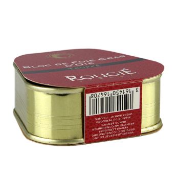 Gänsestopfleberblock, 3% Trüffel, Foie Gras, Trapez, Rougié, 75 g