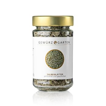 Gewürzgarten Salbeiblätter, getrocknet, geschnitten, 40 g