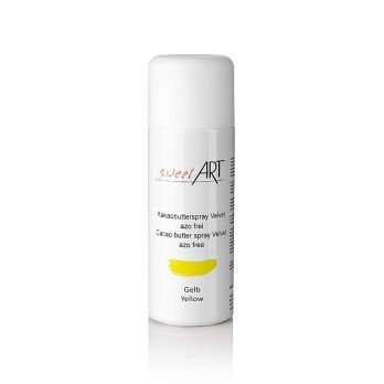 Kakaobutter Spray, Velvet/Samt Effekt, gelb, Sweet Art, 400 ml