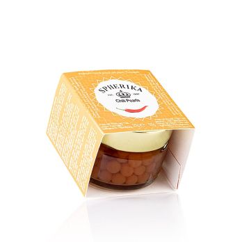 Würzkaviar Chili Pfeffer, Perlgrösse 5mm, Sphären, Cocktail Pearls, 55 g