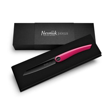 Nesmuk Janus Klappmesser (Folder), 202mm (115mm geschl.), pinker Klavierlack, 1 St