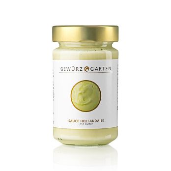 Gewürzgarten Sauce Hollandaise, mit Butter, küchenfertig, 225 ml